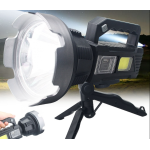 Lanterna de mana cu LED TD 999 de 50W cu 8000 lumeni acumulator integrat lumina laterala COB