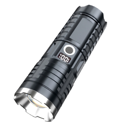 Lanterna de mana cu zoom telescopic F 916A afisaj procent baterie