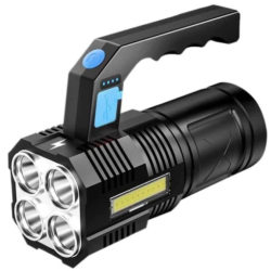 Lanterna de mana F-907 cu 4 LED si COB lateral