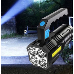 Lanterna de mana F-907 cu 4 LED si COB lateral