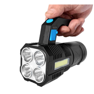 Lanterna de mana F-907 cu 4 LED si COB lateral