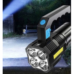 Lanterna de mana F 907 cu 4 LED si COB lateral