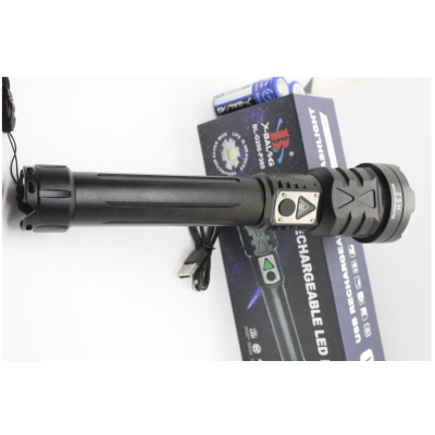 Lanterna de mana profesionala LED BL G206 P360 cu 5x zoom aluminiu