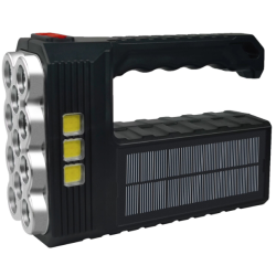 Lanterna LED cu incarcare solara si USB 3 moduri 11 leduri ST-11
