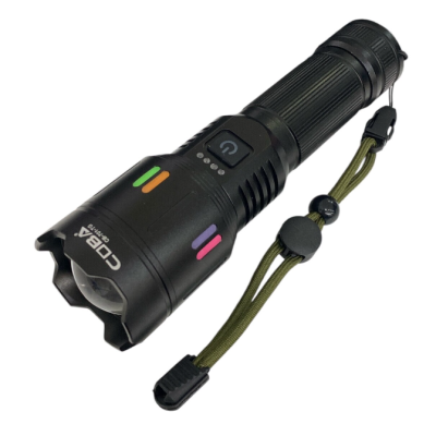 Lanterna LED din aluminiu COBA CB 701 cu baterie 9800mAh incarcare USB Type C 5 moduri de iluminare Lanterna LED din aluminiu COBA CB 701 cu baterie 9800mAh incarcare USB Type C 5 moduri de iluminare