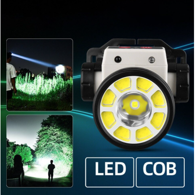 Lanterna puternica de cap LY 004 cu LED COB si senzor de miscare