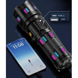 Lanterna puternica de mana ZSH AK178 cu filtre colorate 