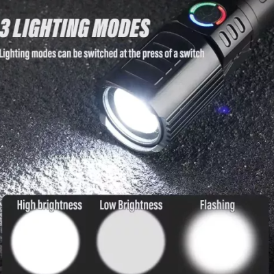 Lanterna reincarcabila LED 3 moduri iluminare type c zoom YD2319