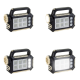 Lanterna solara HS-8029-7-A multifunctionala  cu 3 surse de lumină: 7 LED-uri SMD în față, 54 LED-uri SMS pe lateral, 3 mini panouri LED-uri pe lateral