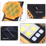 Lanterna solara HS-8029-7-B multifunctionala  cu 3 surse de lumin COB