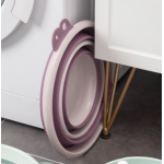 Lighean rotund pliabil 35cm ALBASTRU