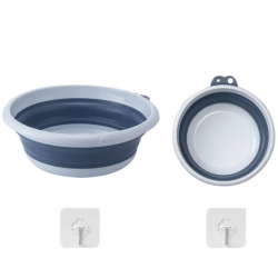 Lighean rotund pliabil 39cm ALBASTRU