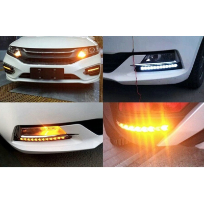 Lumini de Zi Led Auto cu Semnalizare Dinamica pentru Grila
