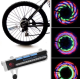 Lumini spite bicicleta, 32 LED multicolor cu 30 moduri iluminare