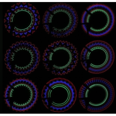 Lumini spite bicicleta, 32 LED multicolor cu 30 moduri iluminare