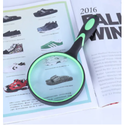 Lupa 90mm 4X cu maner din cauciuc 