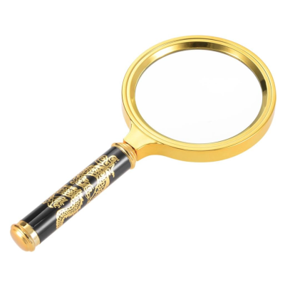 Lupa clasica cu maner 70 mm model dragon AURIU