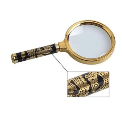 Lupa clasica cu maner 70 mm model dragon AURIU