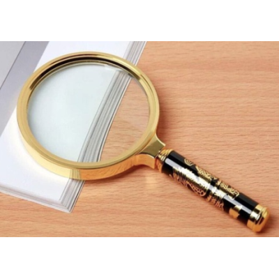 Lupa clasica cu maner 70 mm model dragon AURIU