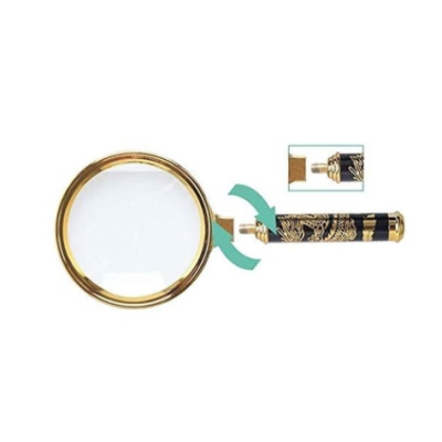 Lupa clasica cu maner 70 mm model dragon AURIU