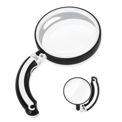 Lupa pliabila 2.5X focusare 200mm cu diametrul de 90 mm