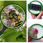 Lupa profesionala 90mm 4X cu maner din cauciuc