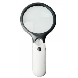 Lupa profesionala cu 3 LED pentru birou cu baterii