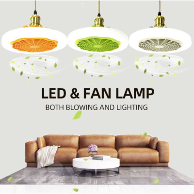 Lustra ventilator pentru tavan 2 in 1 cu Led Alb