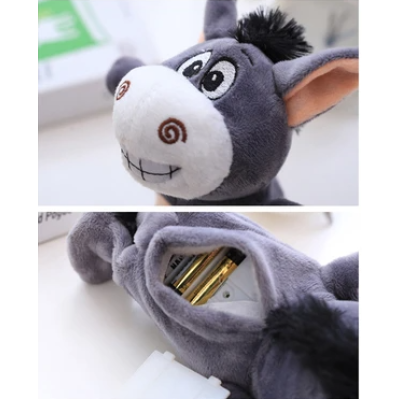 Magarus interactiv MIC cu 2 functii Merge la plimbare si imita sunete, jucarie din plus