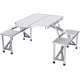 Masa de cafea  4 Scaune din aluminiu pentru camping în aer liber portabila si  pliabila pentru picnic tip valiza
