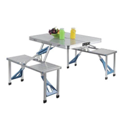 Masa pliabila picnic tip geamantan model aluminiu