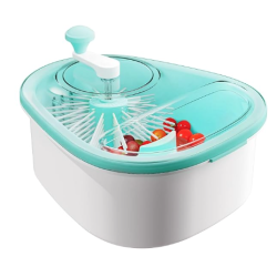 Masina manuala cu perie si manivela pentru spalarea fructelor si legumelor