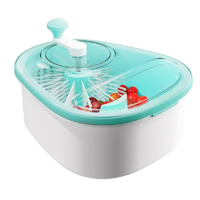 Masina manuala cu perie si manivela pentru spalarea fructelor si legumelor