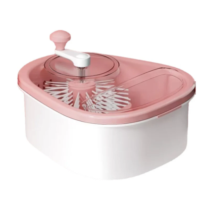 Masina manuala cu perie si manivela pentru spalarea fructelor si legumelor