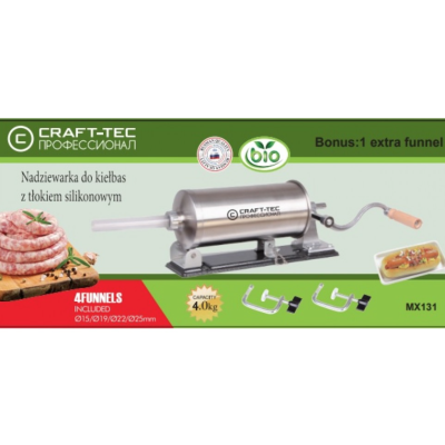 Masina pentru carnati orizontala Craft tec 4kg MX131