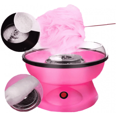 Masina pentru facut vata de zahar putere 450W Roz