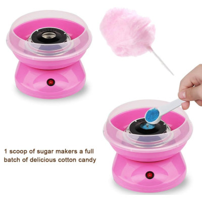 Masina pentru facut vata de zahar putere 450W Roz