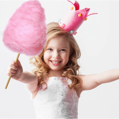 Masina pentru facut vata de zahar putere 450W Roz