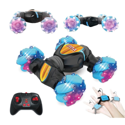 Masina RC cu telecomanda control cu gesturi 4WD rotativ pe doua fete