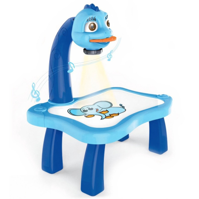 Masuta Pentru Desenat Albastra cu Proiector si Diapozitive  20 x 15 cm