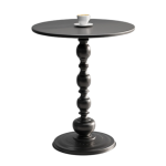 Masuta rotunda pentru cafea fier 52 x 38 cm NEGRU