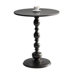 Masuta rotunda pentru cafea fier 52 x 38 cm NEGRU Masuta rotunda pentru cafea fier 52 x 38 cm NEGRU