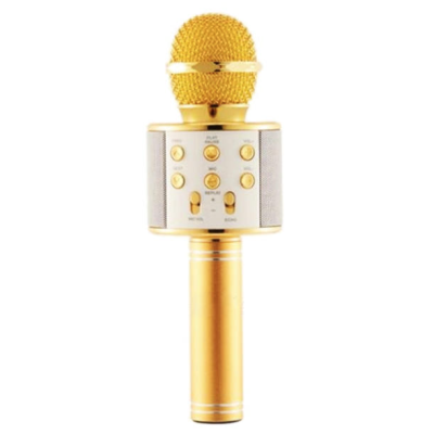 Microfon Karaoke WS 858 cu bluetooth si boxa incorporata