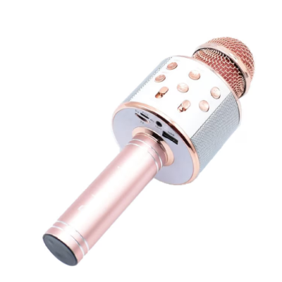 Microfon Karaoke WS 858 cu bluetooth si boxa incorporata