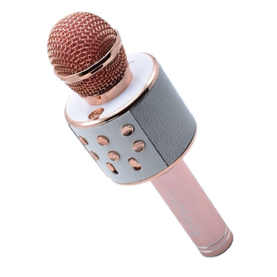 Microfon Karaoke WS 858 cu bluetooth si boxa incorporata