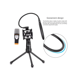 Microfon Profesional QY K222 Trepied Si Filtru