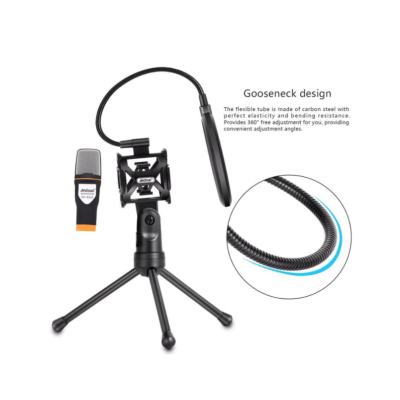 Microfon Profesional QY K222 Trepied Si Filtru