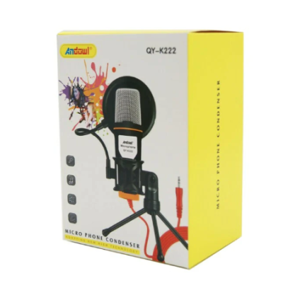 Microfon Profesional QY K222 Trepied Si Filtru