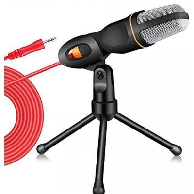 Microfon Profesional SF666 pentru Inregistrare Vocala Si Karaoke Negru