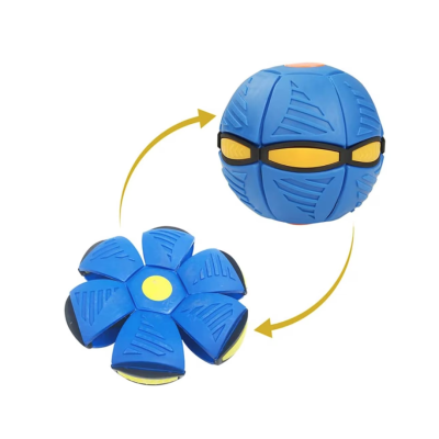 Minge interactiva Blast Ball in forma de Disc cu lumini ALBASTRA